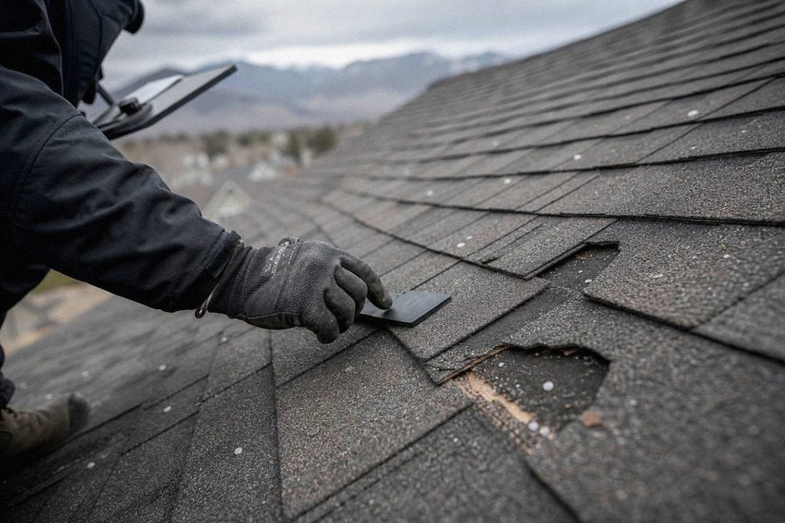 Roof repair inspection